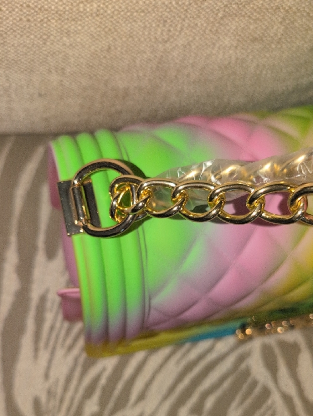 Jelly PVC Rainbow Shoulder Bag - NWT Has 1 Callout - Picture 11 of 13
